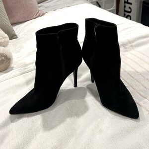 Black heeled booties